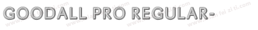 Goodall Pro Regular字体转换